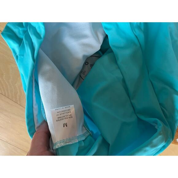 Womens Teal and Pink Tankini - Picture 4 of 8